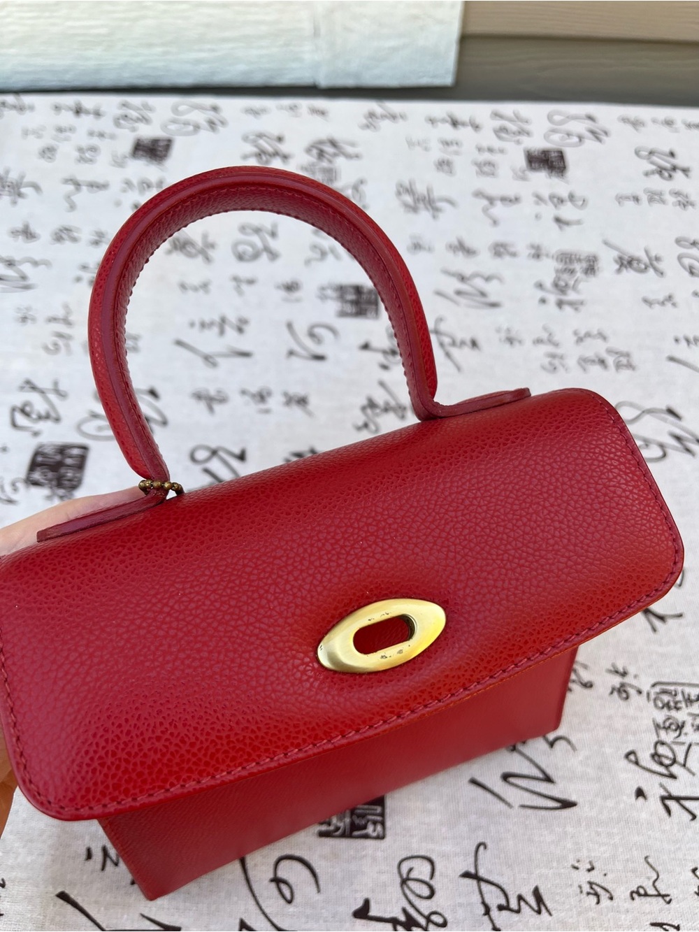 Coach MINI Vintage E6E 4413 Red Madison Gracie Leather Handbag - Made in Italy - Picture 12 of 16